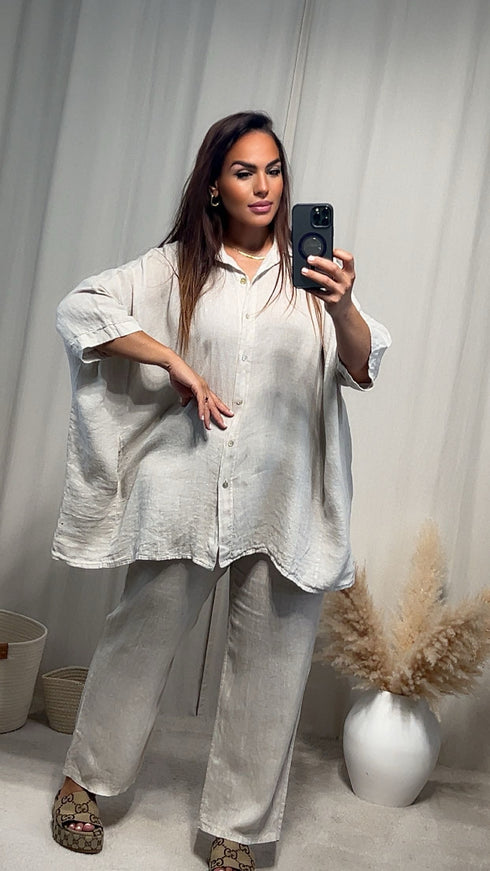Pantalon d’ensemble NILA lin